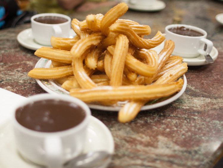 Churros with chocolate dipping sauce recipe