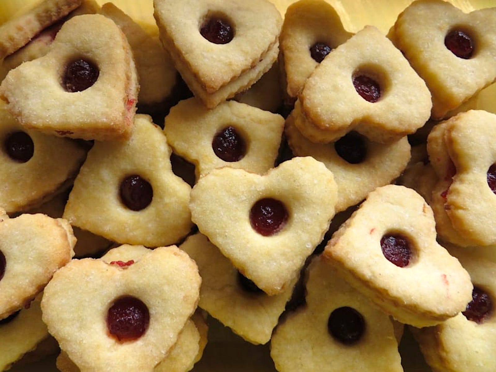 Jam heart cookies recipe
