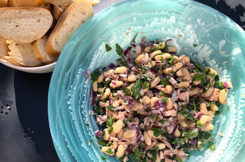 Tuna and cannellini bean salad